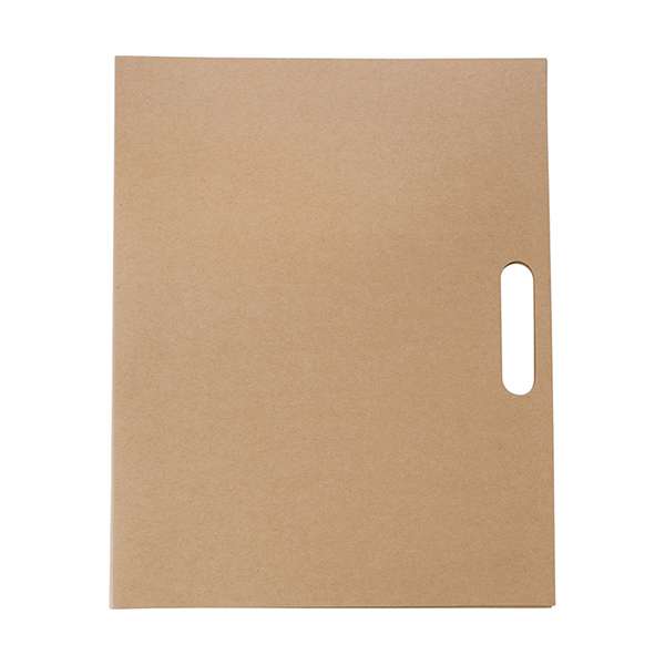 Folder with natural card cover