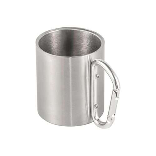 Stainless steel double walled mug 200ml