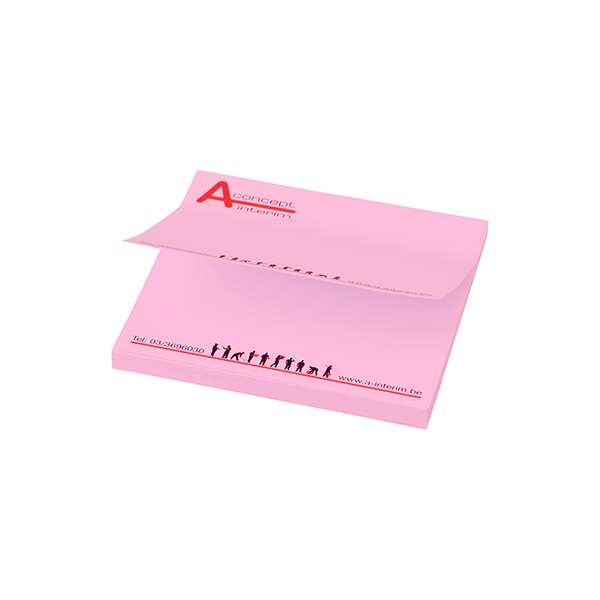 Printed squared sticky notes
