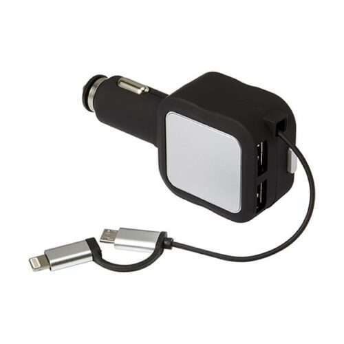 Plastic multifunctional car charger