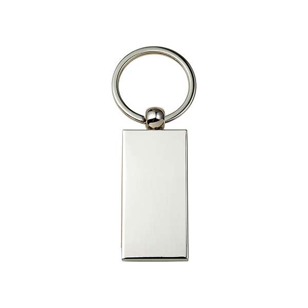Metal and wooden keyring