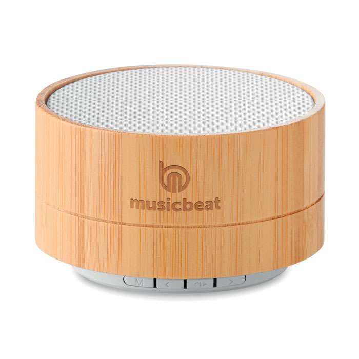 Bamboo and ABS Wireless Speaker with lights