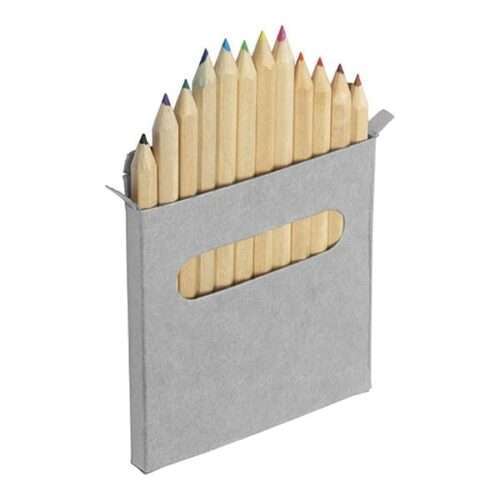 Twelve small colour pencils set