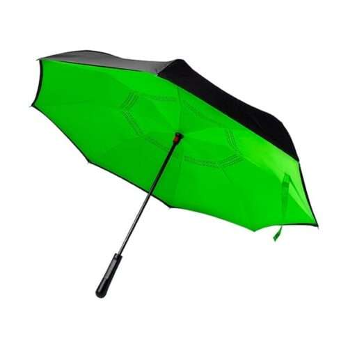 Reversible, twin-layer umbrella
