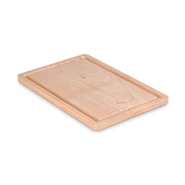 Large wood cutting board with groove