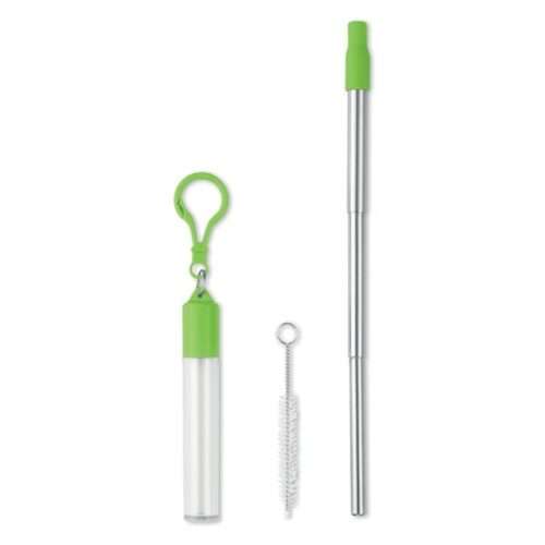 Stainless steel telescopic straw with cleaning brush