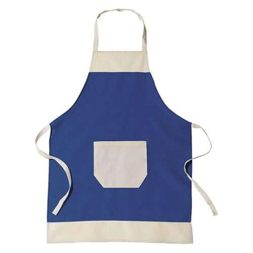 Cotton apron with front pocket