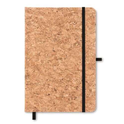 A5 Lined Notebook with Cork cover