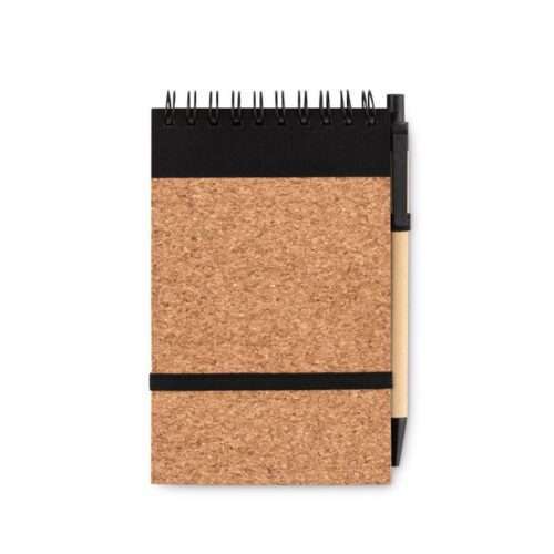 A6 Recycled Notebook with Cork cover