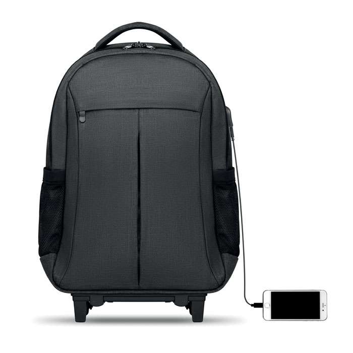 Backpack trolley 2 tone polyester