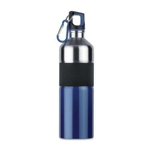 Bicolour metal bottle with rubber grip 750ml