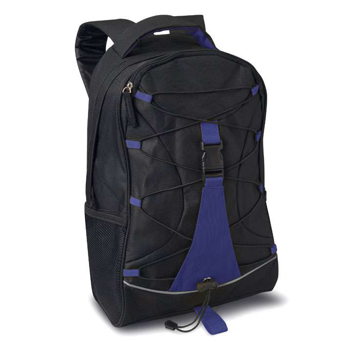 Backpack with colourful contrasting facing