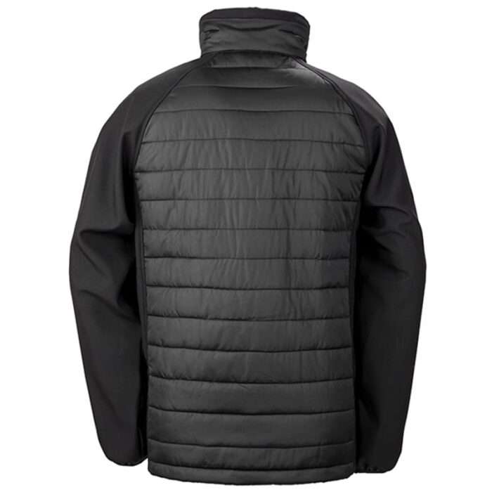 Black padded softshell jacket
