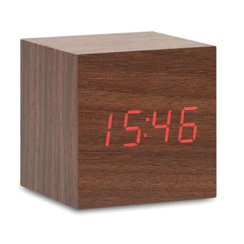 LED time display alarm clock and temperature