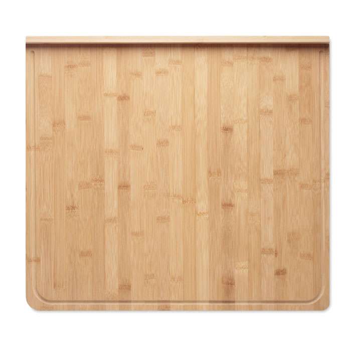 Large bamboo cutting board with groove