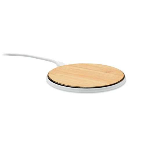Wireless charger 10W in bamboo top