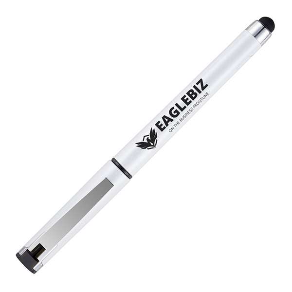Metallic finish Plastic Pen with stylus