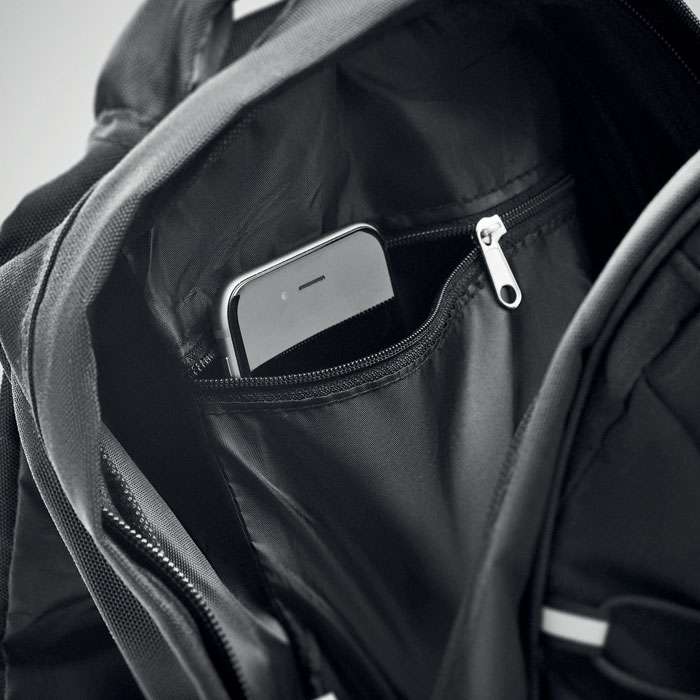 RPET Backpack with restraining cords